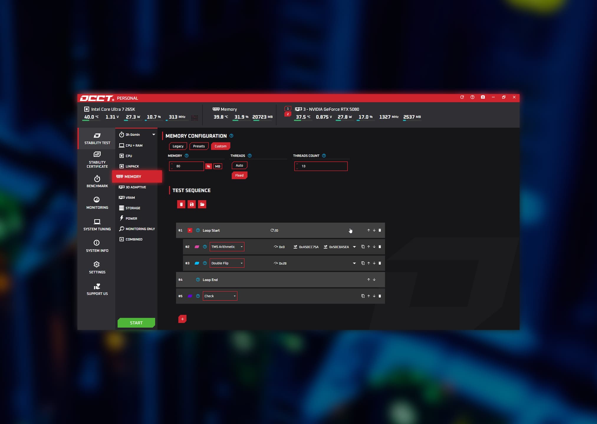 OCCT v17 beta: A major overhaul of the Memory test