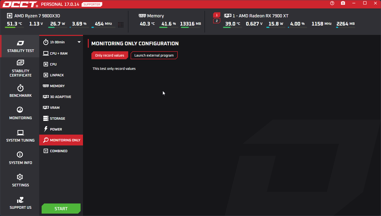 Monitoring only
